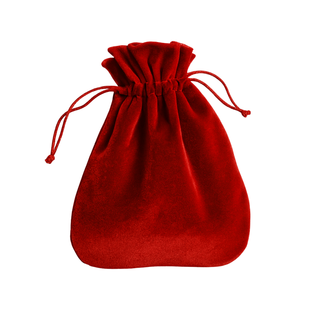 Rotes Erinnerungs-Samtsäckchen