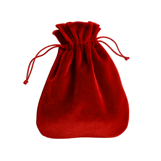 Rotes Erinnerungs-Samtsäckchen